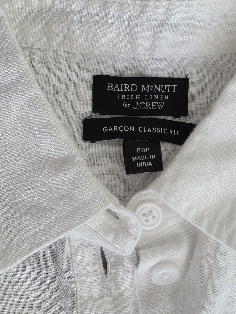 J.Crew Garçon classic button-up shirt in Baird McNutt Irish linen Sz0 $118 White - Picture 8 of 11